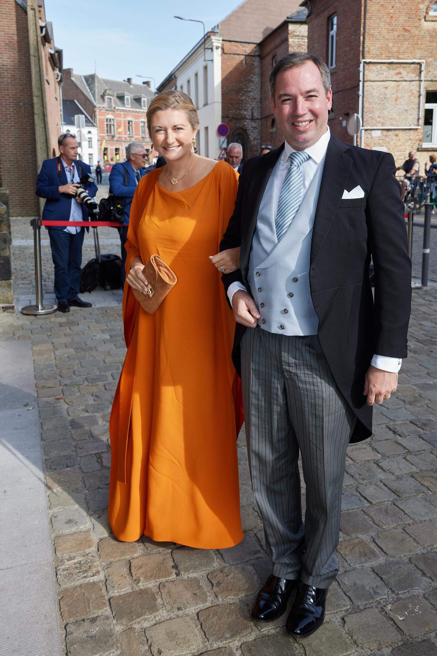 Großherzog Henri besucht Prinzenhochzeit im Schloss Belœil